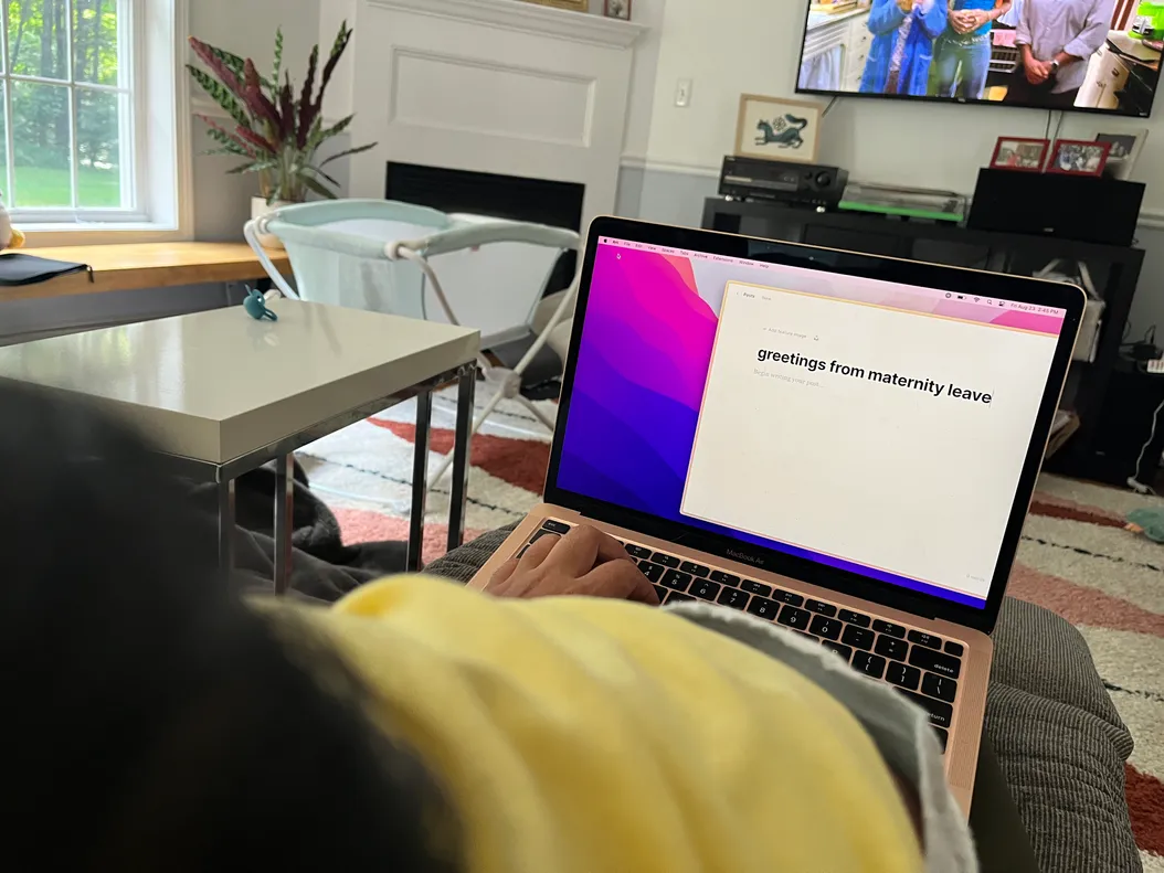 greetings from maternity leave